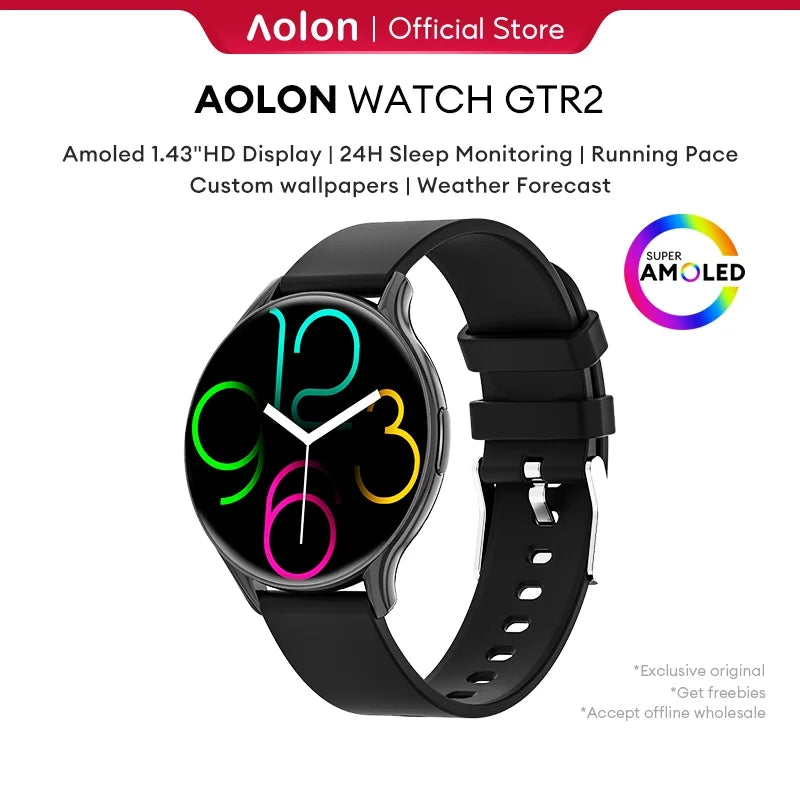 Aolon GTR2 Smart Watch 1.43-inch AMOLED